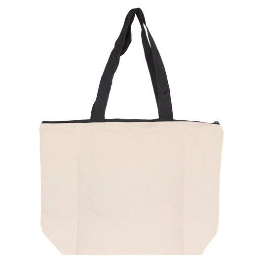 Colouring Calico Zip Shopper - Unbranded (Plain)