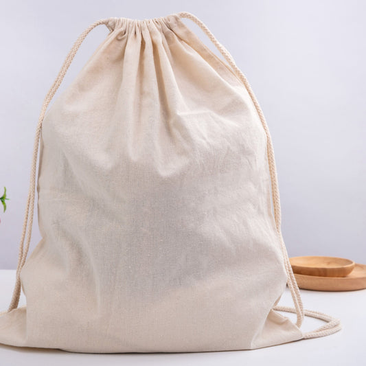 Calico Library Bag Drawstrings - Unbranded (Plain)