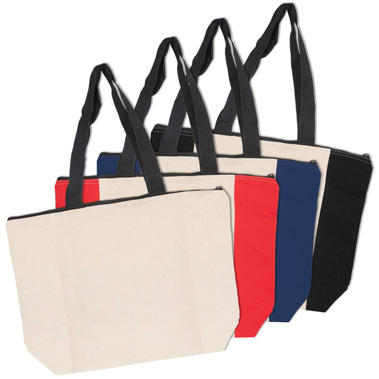 Calico Zip Shopper - Unbranded (Plain)