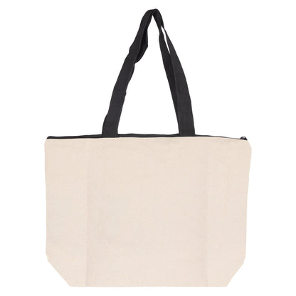 Calico Zip Shopper - Unbranded (Plain)