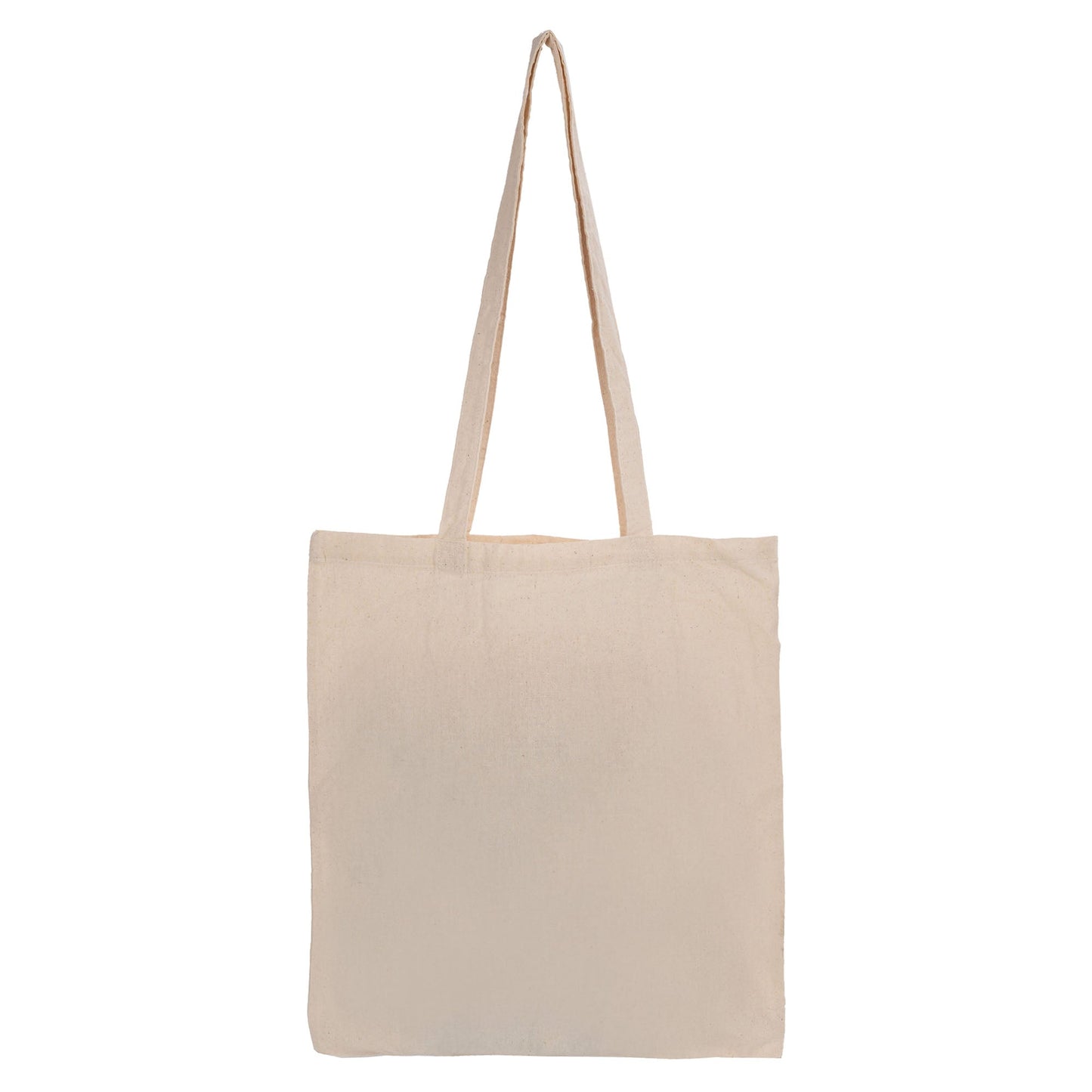 Long Handle Calico Shopper - Unbranded (Plain)