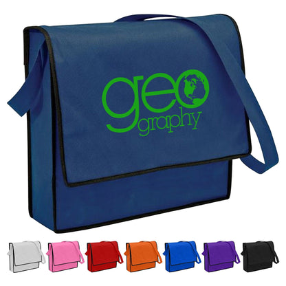 Non Woven Flap Satchel - Unbranded (Plain)