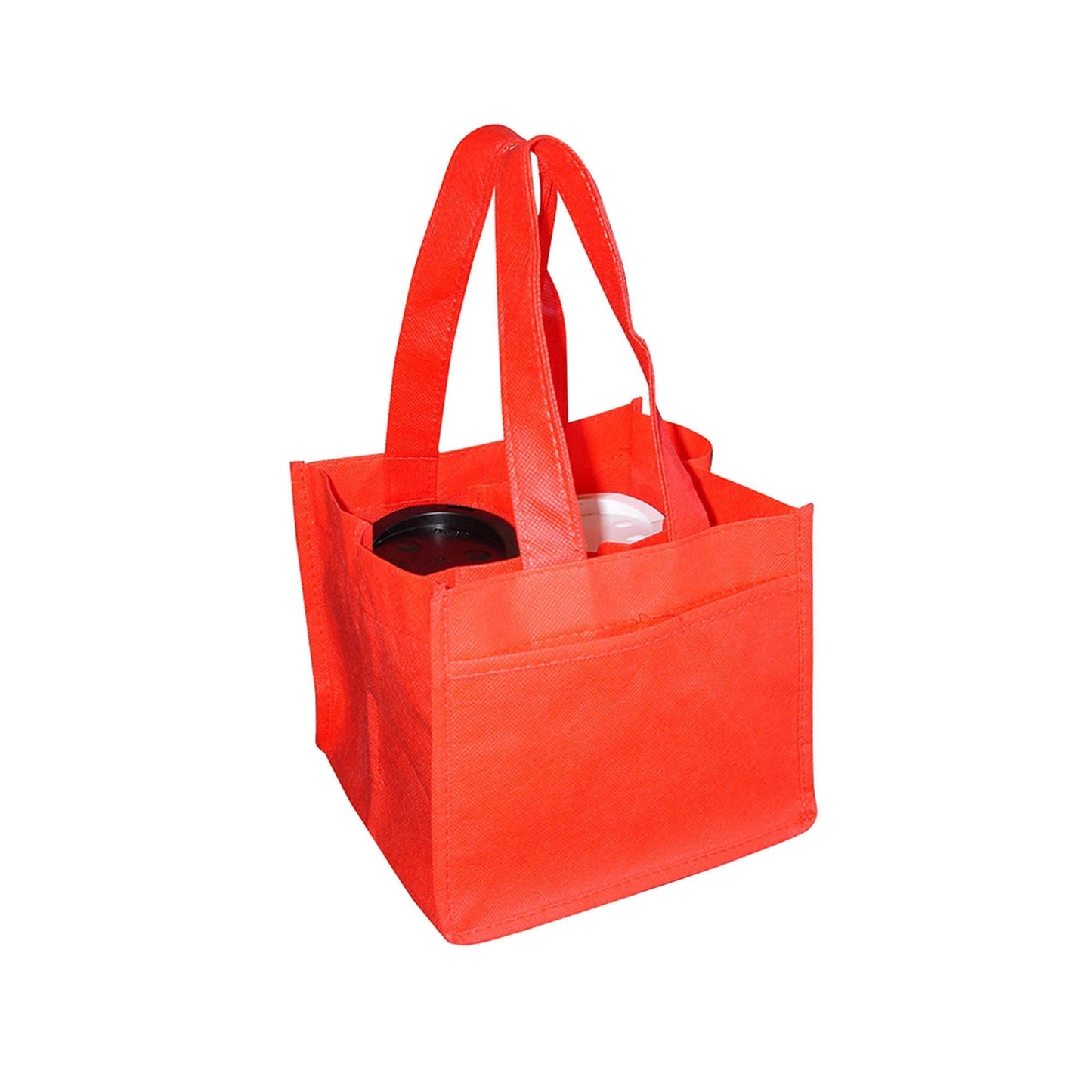 Non Woven 4 Coffee Cups Bag - Unbranded (Plain)