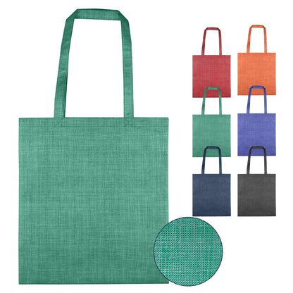 Silver Line Patterned Non Woven Bag - Unbranded (Plain)