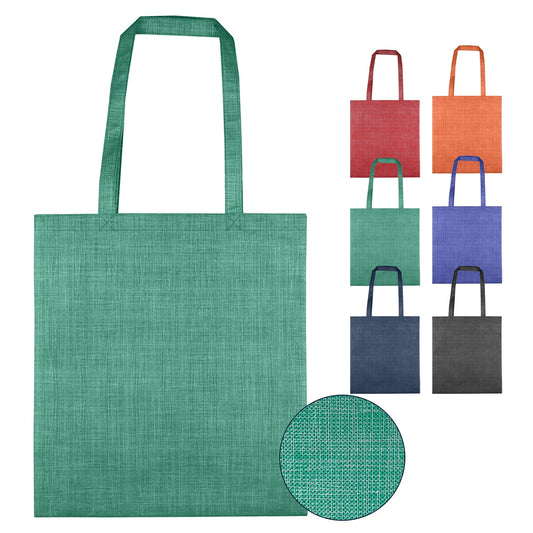 Silver Line Patterned Non Woven Bag - Unbranded (Plain)